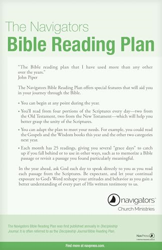 DISCIPLESHIP JOURNAL BIBLE READING PLAN