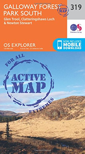 OS Explorer Map Active (319) Galloway Forest Park South (OS Explorer Active Map)