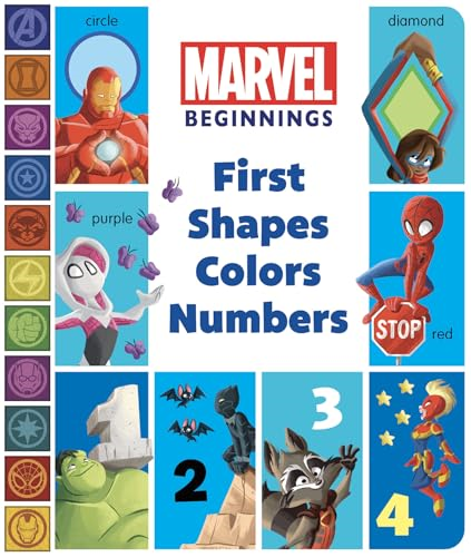 Marvel Beginnings: First Shapes, Colors, Numbers (Marvel Beginnings) [Board book]