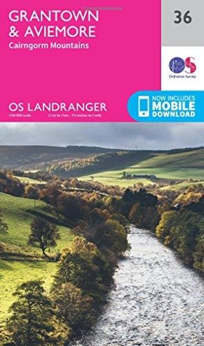 Landranger (36) Grantown, Aviemore & Cairngorm Mountains (OS Landranger Map)