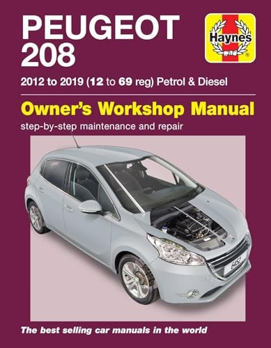 Peugeot 208 petrol & diesel (2012 to 2019) 12 to 69 reg: 2012 to 2019