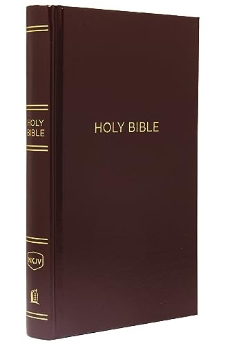 NKJV, Pew Bible, Hardcover, Burgundy, Red Letter Edition
