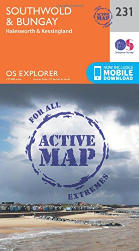 OS Explorer Map Active (231) Southwold and Bungay (OS Explorer Active Map)