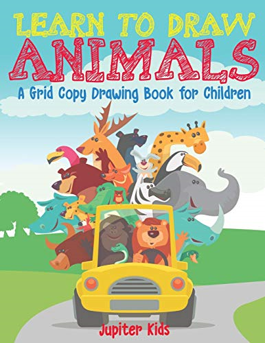 Learn to Draw Animals  -  A -  Grid Copy Drawing Book  - for Children
