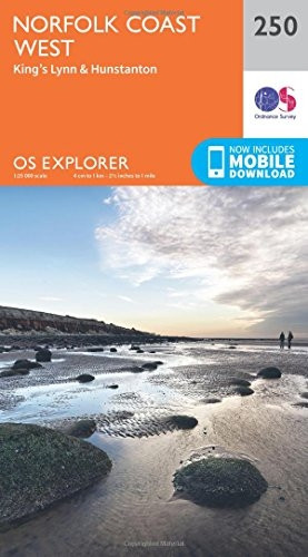 OS Explorer Map (250) Norfolk Coast West