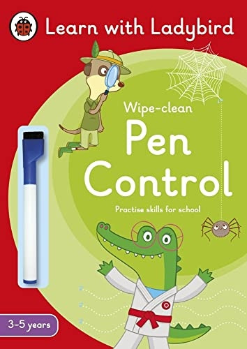 Pen Control: A Learn with Ladybird Wipe-Clean Activity Book 3-5 years: Ideal for home learning (EYFS) (Learn with Ladybird)