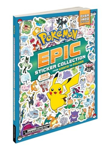 Pokemon Epic Sticker Collection 3rd Edition: from Kanto to Paldea : over 1400 Stickers!