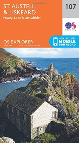 OS Explorer Map (107) St.Austell,Liskeard, Fowey, Looe and Lostwithiel