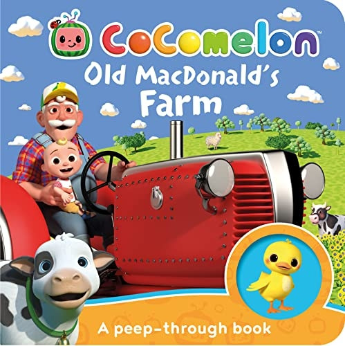 Official Cocomelon: Old MacDonald's Farm: A peep-through book [Board book]