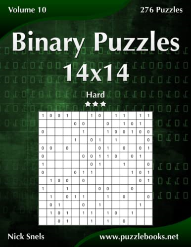 Binary Puzzles 14x14 - Hard - Volume 10 - 276 Puzzles (Binary Puzzles)
