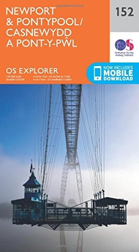 OS Explorer Map (152) Newport and Pontypool / Casnewydd a Phont-y-pwl