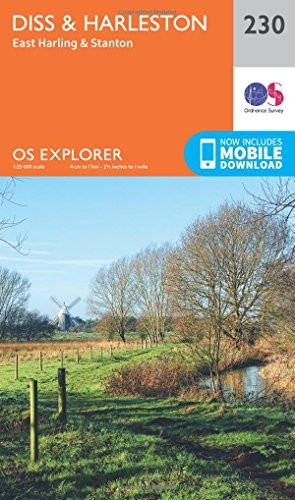 OS Explorer Map (230) Diss & Harleston