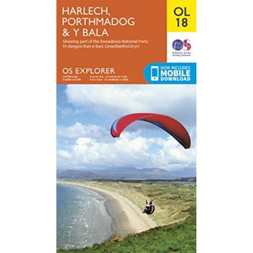 Harlech: Porthmadog & Bala / Y Bala (OS Explorer)