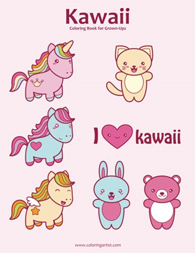 Kawaii Coloring Book for Grown-Ups 1