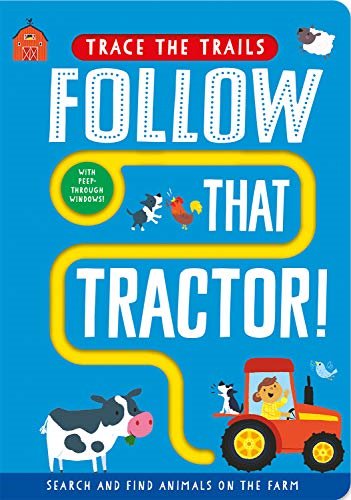 Follow That Tractor! (Trace the Trails) [Board book]