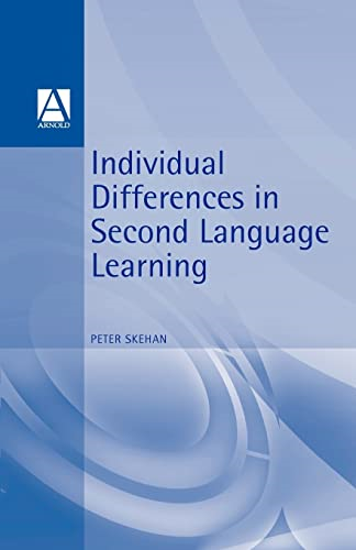 Individual Differences in Second-language Learning (Second-language Acquisition Series)