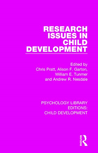 Research Issues in Child Development (Psychology Library Editions: Child Development)