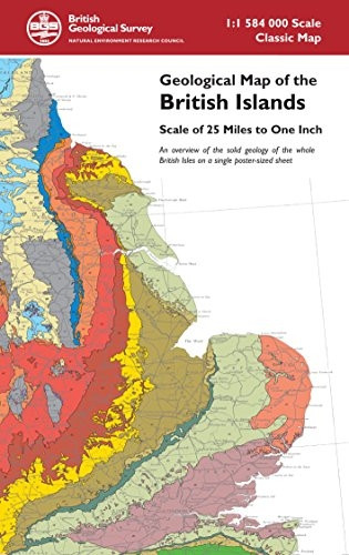 Geological Map of the British Islands (Small Scale Geology Maps)