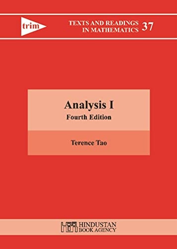 Analysis I (Texts and Reading in Mathematics)