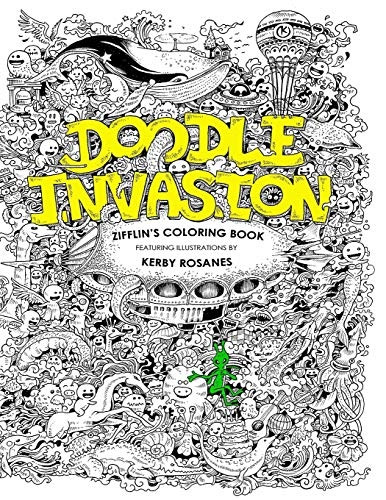 Doodle Invasion: Zifflin's Coloring Book: Volume 1