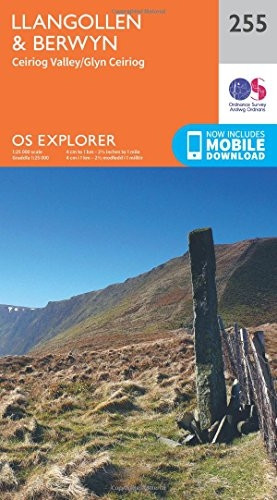 OS Explorer Map (255) Llangollen and Berwyn