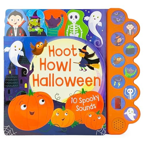 Hoot Howl Halloween: 10 Spooky Sounds [Board book]