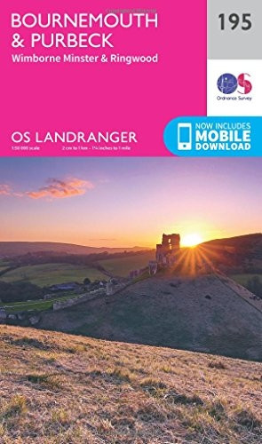 Landranger (195) Bournemouth & Purbeck, Wimborne Minster & Ringwood (OS Landranger Map)