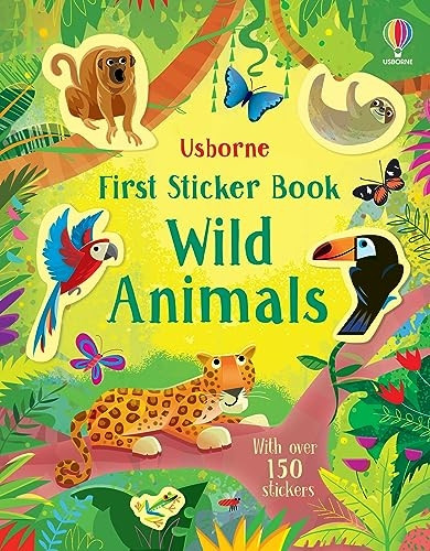 First Sticker Book Wild Animals (First Sticker Books series)