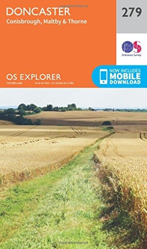 OS Explorer Map (279) Doncaster, Conisbrough, Maltby and Thorne