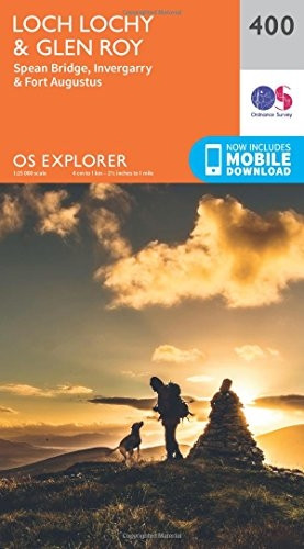 OS Explorer Map (400) Loch Lochy and Glen Roy - Spean Bridge, Invergarry and Fort Augustus