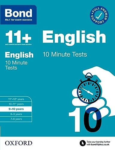 Bond 11+: Bond 11+ 10 Minute Tests English 9-10 years (Bond 11+)