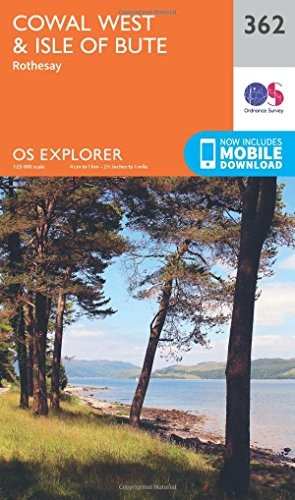 OS Explorer Map (362) Cowal West and Isle of Bute