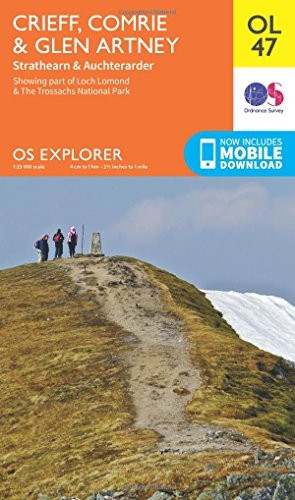 OS Explorer OL47 Crieff, Comrie & Glen Artney (OS Explorer Map)