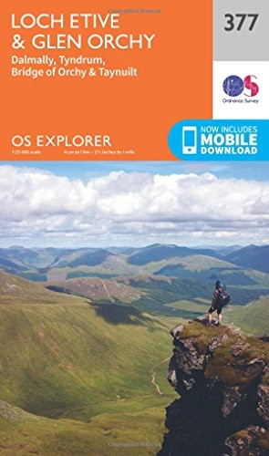 OS Explorer Map (377) Loch Etive and Glen Orchy