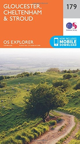 OS Explorer Map (179) Gloucester, Cheltenham and Stroud