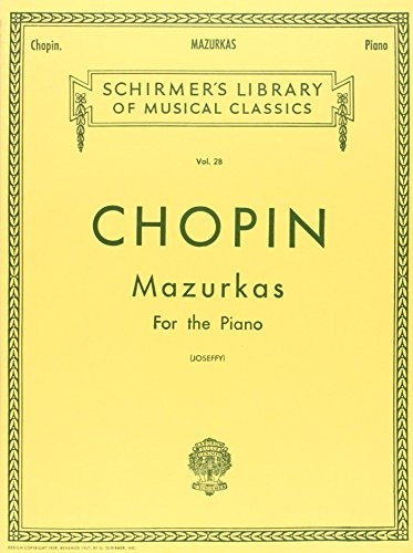 Frederic Chopin Mazurkas For The Piano Pf