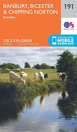 OS Explorer Map (191) Banbury, Bicester and Chipping Norton