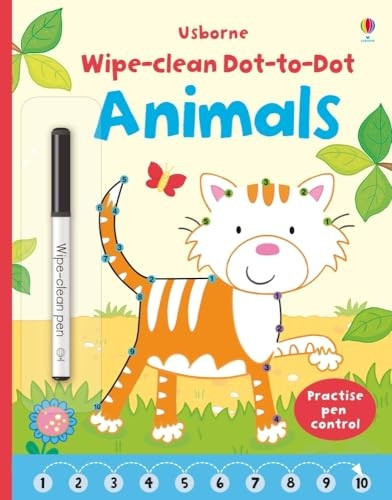 Wipe-Clean Dot-to-Dot Animals