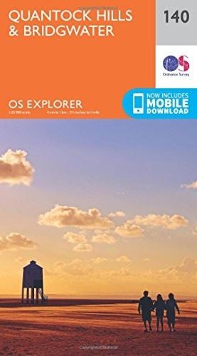 OS Explorer Map (140) Quantock Hills and Bridgwater
