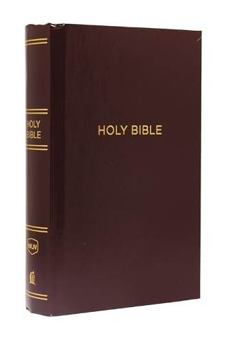 NKJV, Pew Bible, Large Print, Hardcover, Burgundy, Red Letter Edition, Comfort Print