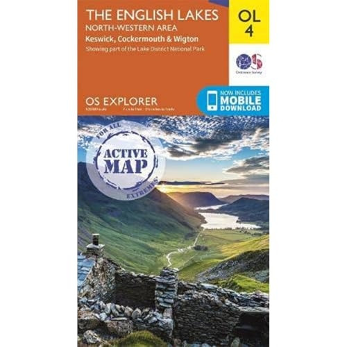 The English Lakes North Western Area: Keswick, Cockermouth & Wigton (OS Explorer Active)