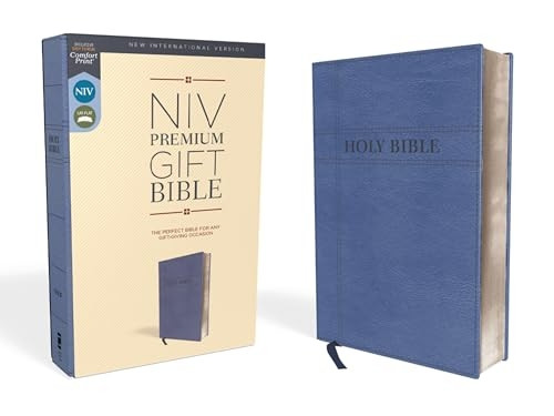 NIV, Premium Gift Bible, Leathersoft, Navy, Red Letter Edition, Comfort Print: The Perfect Bible for Any Gift-Giving Occasion