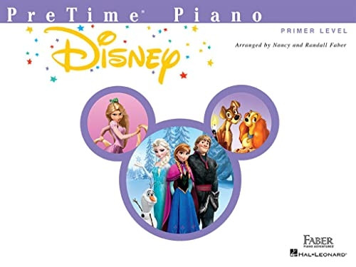 FABER PIANO ADVENTURES PRETIME PIANO DISNEY PRIMER LEVEL PIANO BOOK