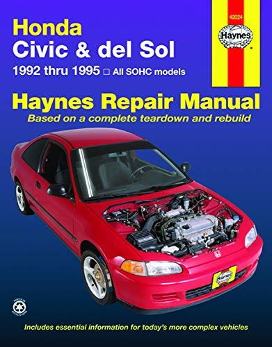 Honda Civic and Del Sol Automotive Repair Manual: 1992 to 1995 (Haynes Automotive Repair Manuals)