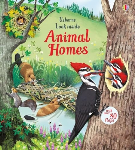 Look Inside Animal Homes (Look Inside) [Board book]