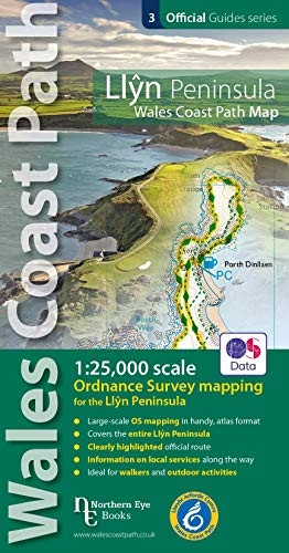 Llyn Peninsula Coast Path Map: 1:25,000 scale Ordnance Survey mapping for the Llyn Peninsula section of the Wales Coast Path (OS Map Books: Wales Coast Path)