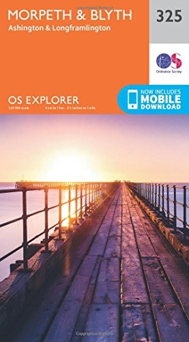 OS Explorer Map (325) Morpeth and Blyth