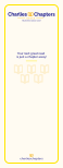 Front of the cream Charlies Chapters bookmark