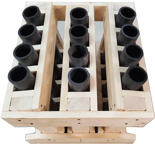 12 Shot Rack Fan (4x3 W) HDPE