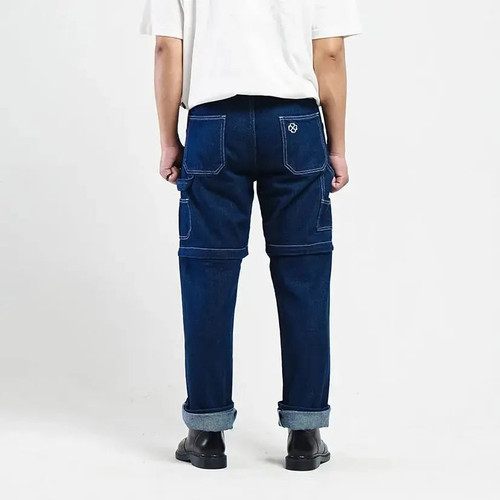 Pride N Joy Co - Harwood Denim Long Short 2 in 1 Pants - Pride N Joy Co